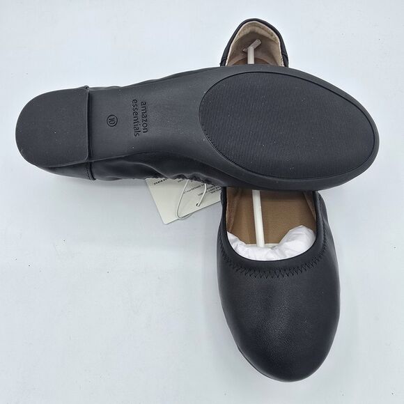 Amazon Essentials Black Slip-On Close Toe Flats Women's Size 10 NEW - Picture 7 of 9